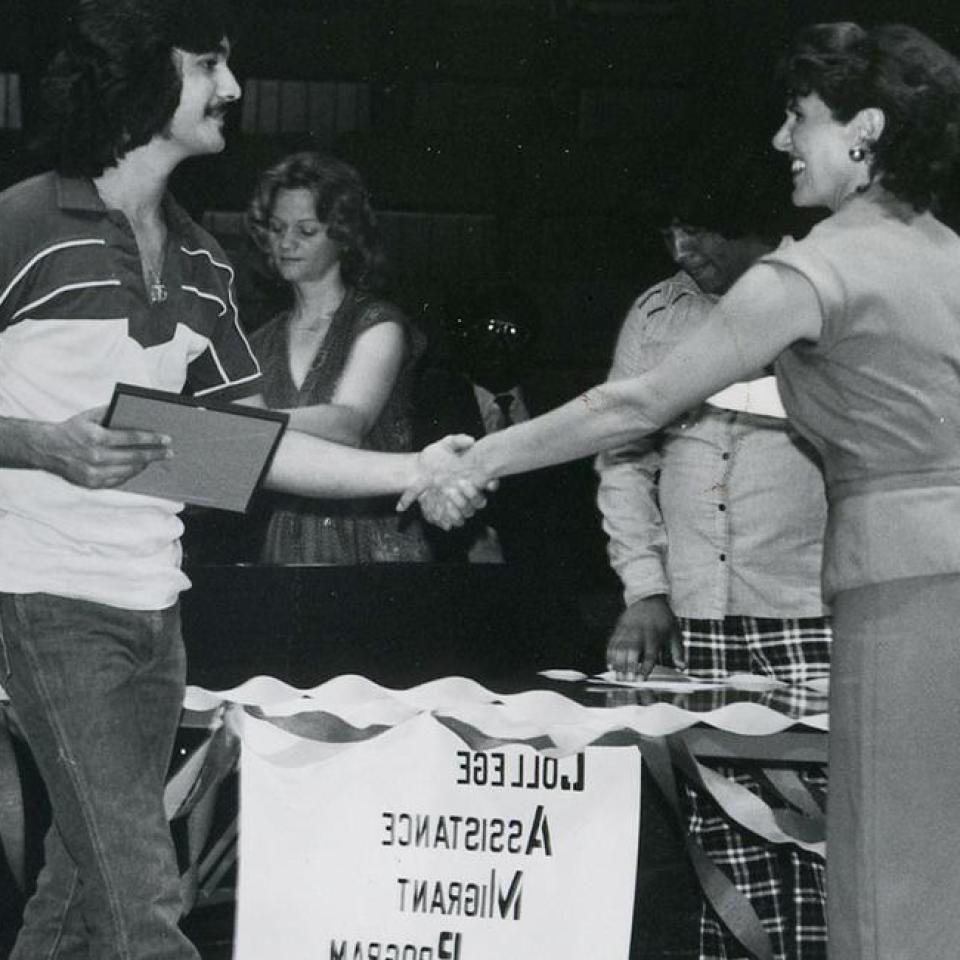 Students of the College Assistant Migrant Program at St. Edward's in the 1970s